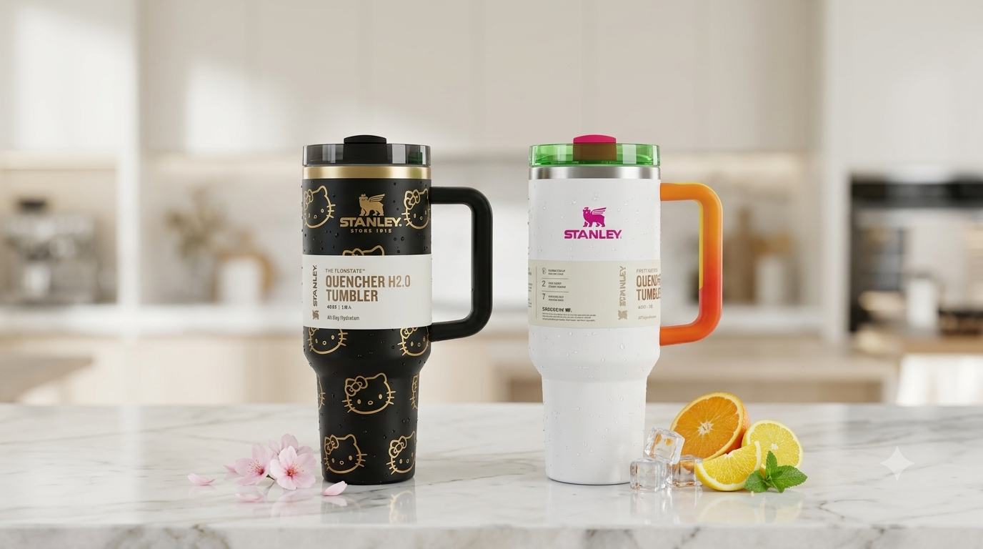 Ultimate Hydration Tumbler – 40 oz Insulated Stainless Steel Travel Mug with Handle & Straw Lid