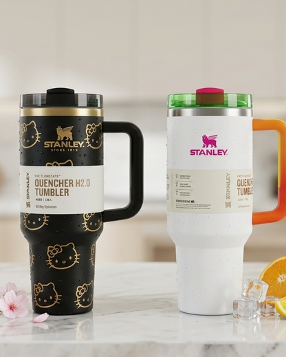 Ultimate Hydration Tumbler – 40 oz Insulated Stainless Steel Travel Mug with Handle & Straw Lid