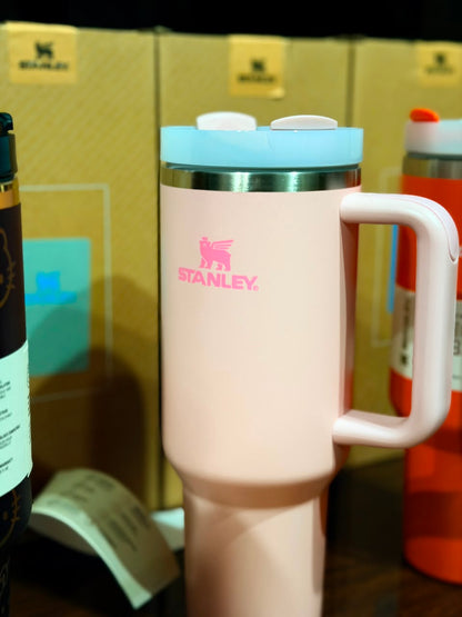 Stanley Quencher H2.0 FlowState™ Tumbler – Cherry Blossom Pink | 40oz Insulated Travel Cup