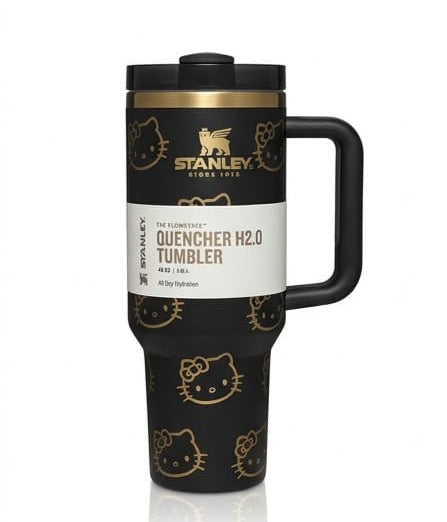 Stanley x Hello Kitty Quencher H2.0 Tumbler – 40 oz Insulated Stainless Steel Travel Mug with Handle & Straw Lid