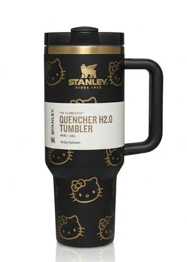 Stanley x Hello Kitty Quencher H2.0 Tumbler – 40 oz Insulated Stainless Steel Travel Mug with Handle & Straw Lid