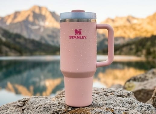 Stanley Quencher H2.0 FlowState™ Tumbler – Cherry Blossom Pink | 40oz Insulated Travel Cup