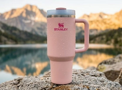 Stanley Quencher H2.0 FlowState™ Tumbler – Cherry Blossom Pink | 40oz Insulated Travel Cup